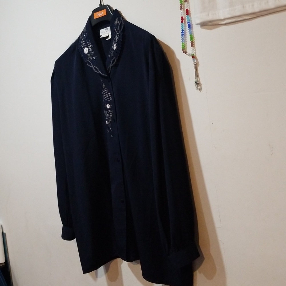 Navy blue blouse